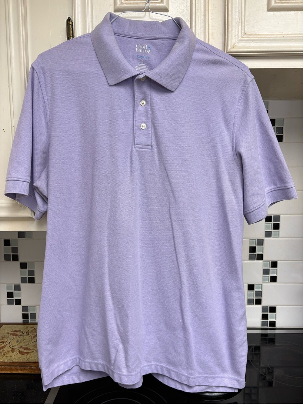 croft & barrow Men's Light Lavender Polo Shirt